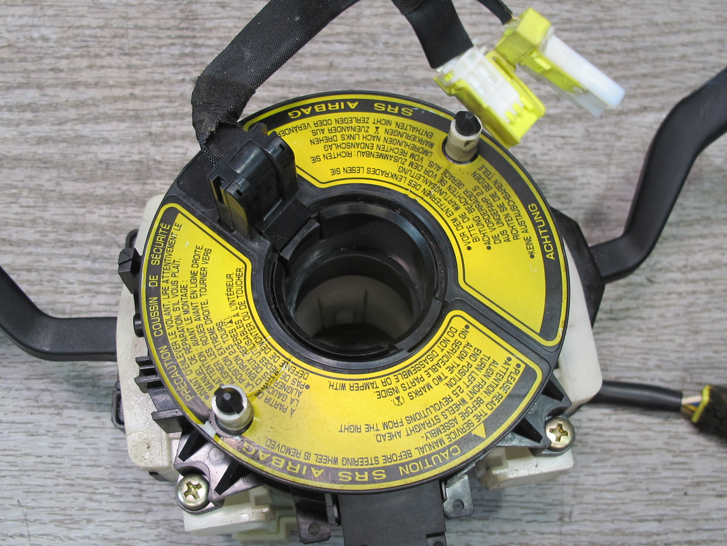 90-96 NISSAN 300ZX Z32 STEERING COLUMN MULTI SWITCH CLOCK SPRING OEM