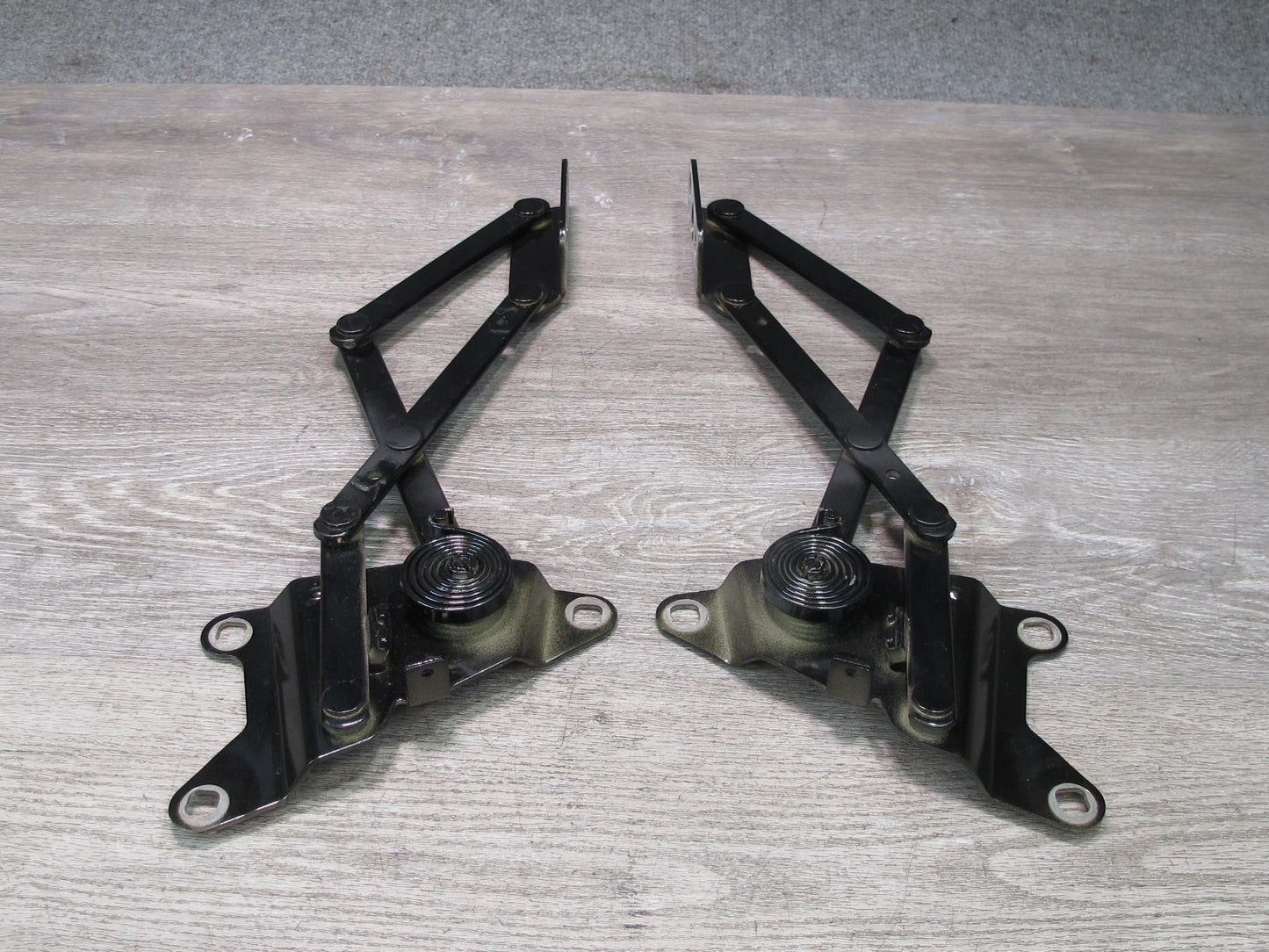 93-96 Nissan 300ZX Z32 Convertible Set of 2 Rear Trunk Lid Hinge Black OEM