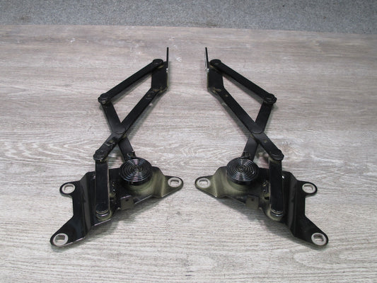 93-96 Nissan 300ZX Z32 Convertible Set of 2 Rear Trunk Lid Hinge Black OEM