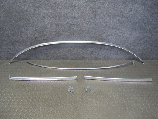 86-89 Mercedes R107 560SL Front Windshield Chrome Molding Trim Set OEM
