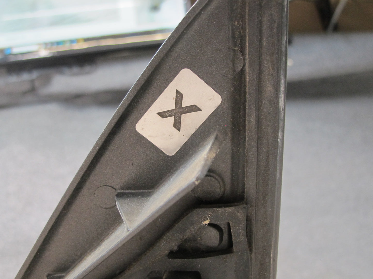 93-96 Nissan 300ZX Z32 Convertible Left Side View Heated Power Mirror Black OEM