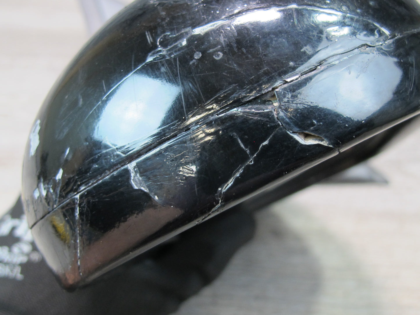 93-96 Nissan 300ZX Z32 Convertible Left Side View Heated Power Mirror Black OEM