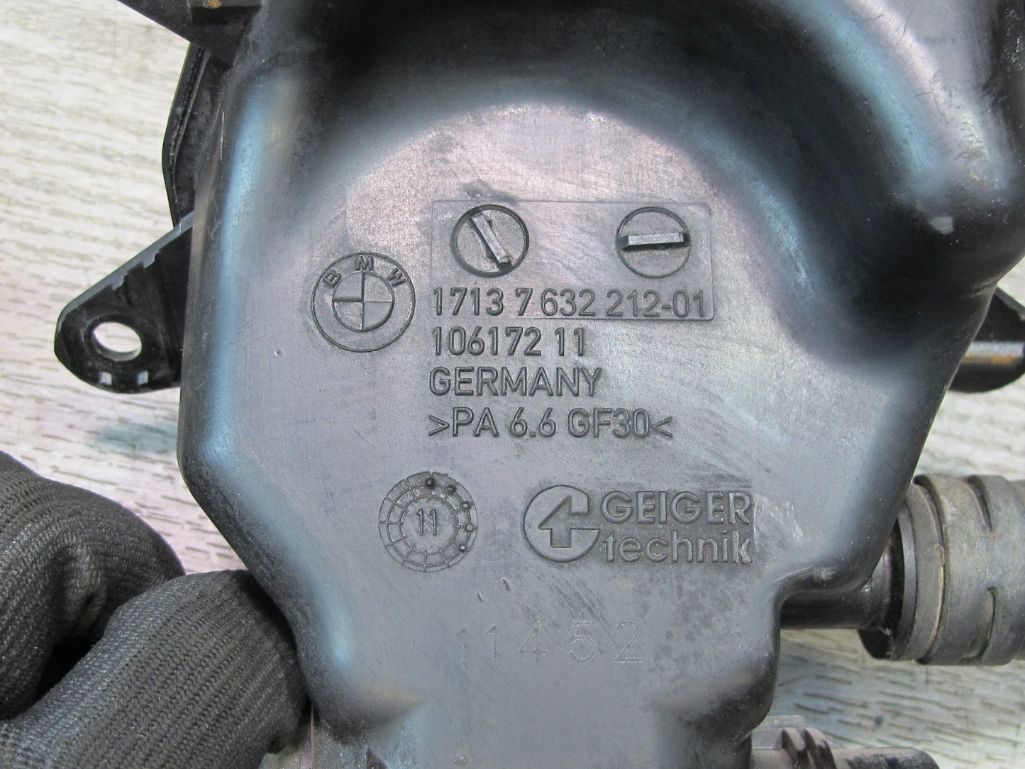 12-15 BMW F10 F12 4.4L N63 Engine Coolant Reservoir Expansion Tank w Hoses OEM