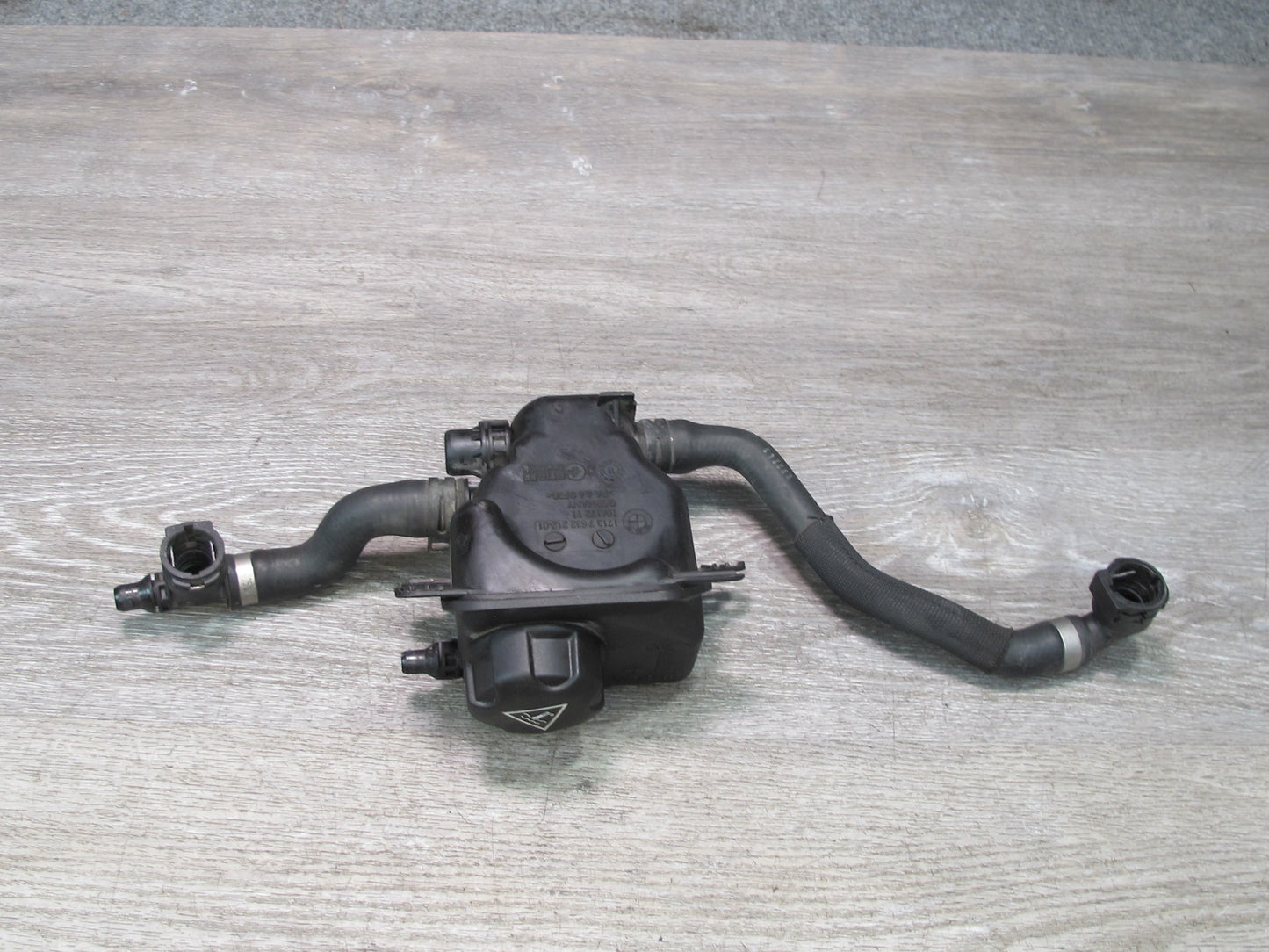 12-15 BMW F10 F12 4.4L N63 Engine Coolant Reservoir Expansion Tank w Hoses OEM