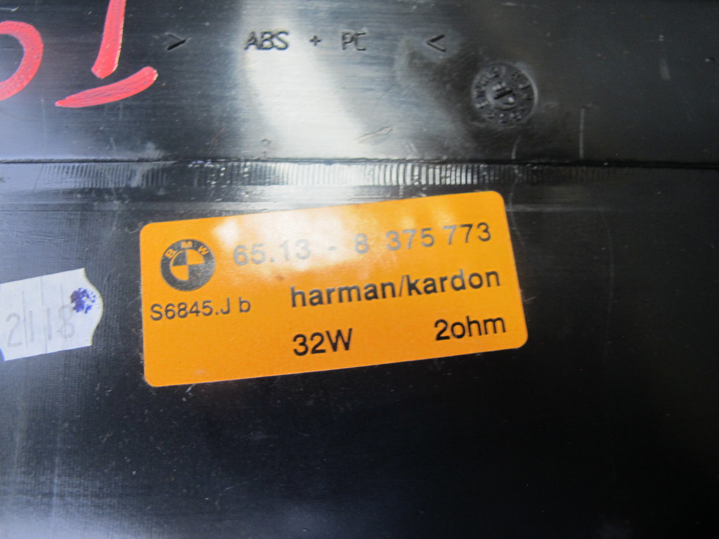 98-99 BMW E36 Convert Rear Trunk TOP Hi-fi Harman Kardon Subwoofer Speaker OEM