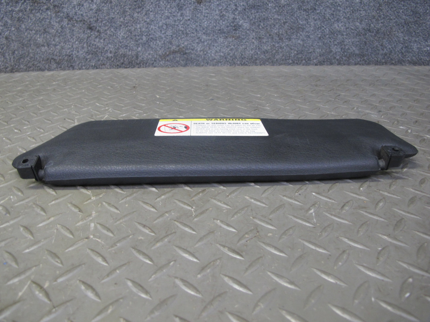 96-99 BMW E36 Convertible Set of 2 Front Left & Right Sun Visor Black OEM