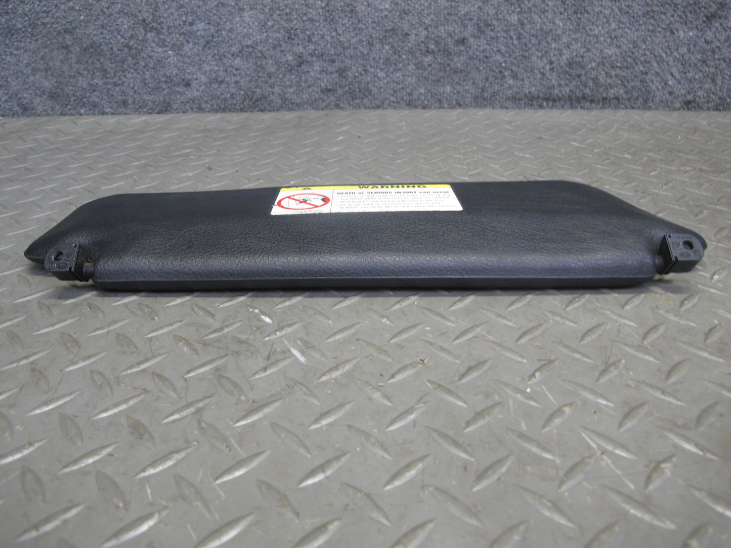 96-99 BMW E36 Convertible Set of 2 Front Left & Right Sun Visor Black OEM