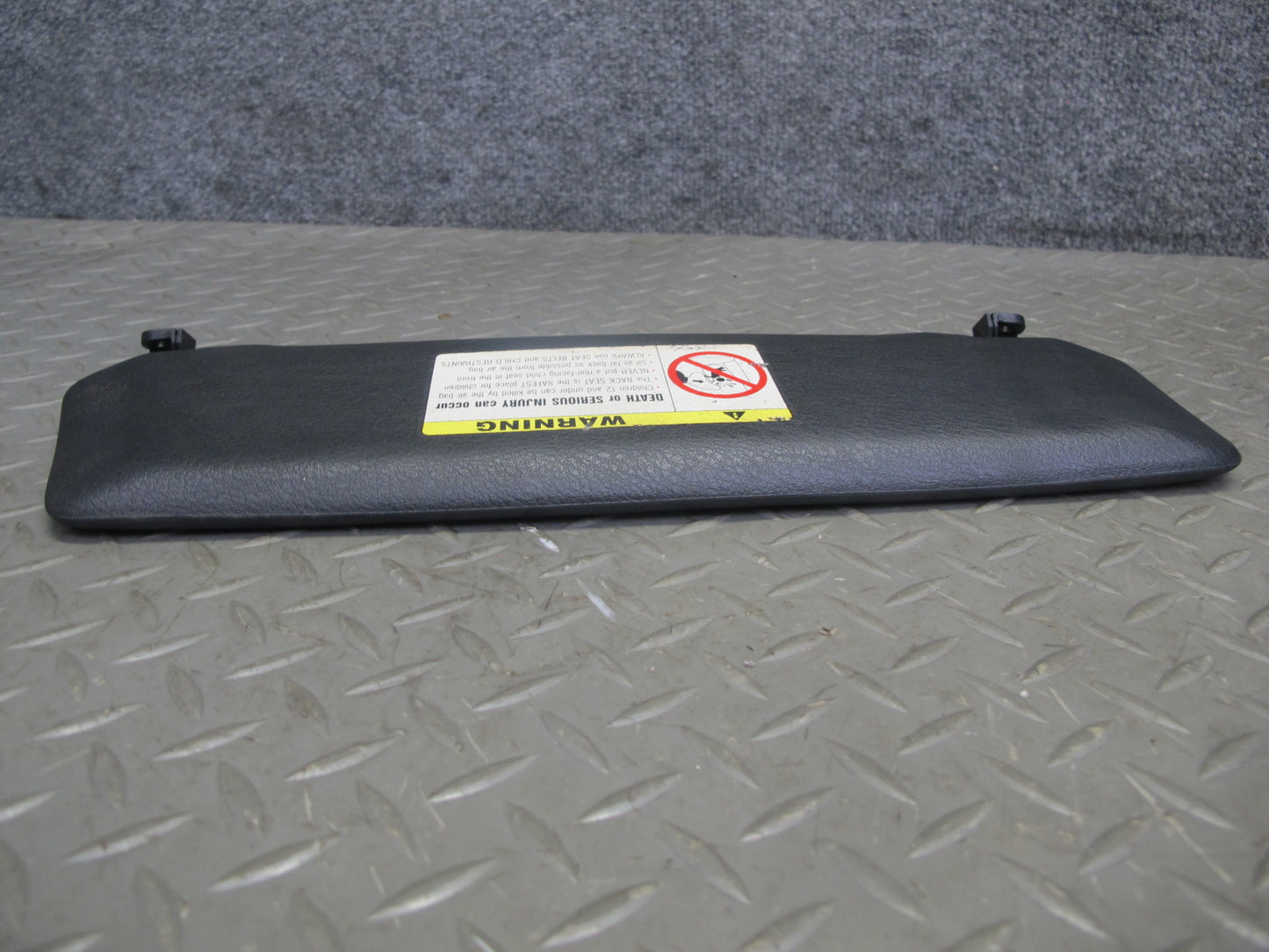 96-99 BMW E36 Convertible Set of 2 Front Left & Right Sun Visor Black OEM