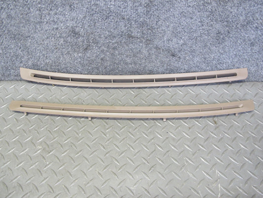 94-99 BMW E36 Set of 2 Dash Front Left & Right Defrost Air Vent Grille Beige OEM