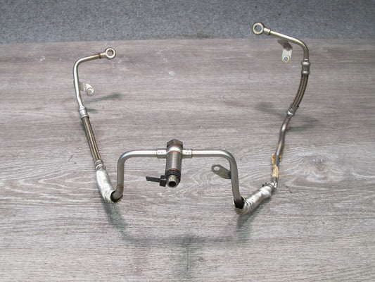 2012 BMW F01 F02 F07 F10 F13 F12 4.4L N63 Turbocharger Oil Feed Pipe Line OEM