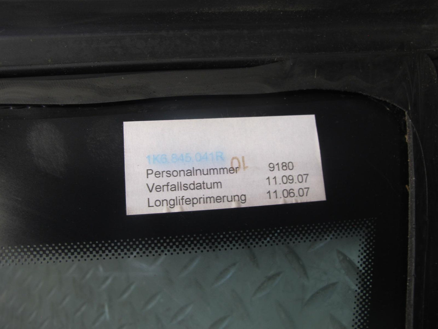 07-09 VW Golf MK5 R32 GTI Rabbit 2-DR Rear Left Quarter Glass Window OEM