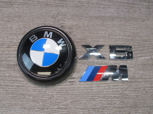 2010-2014 BMW E71 X6M Rear Trunk Lid Emblem Logo Badge Symbol Letter Set