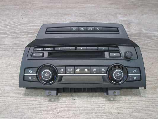 2010-2014 BMW E71 E72 X6 A/C Heater Climate Control Radio PDC Trunk Switch Panel