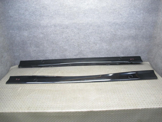 94-99 BMW E36 Coupe Convert Set of 2 Side Skirt Rocker Panel Molding Black OEM