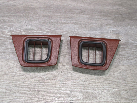86-91 Mazda RX7 FC3S Set of 2 Dash Left & Right Side Trim Air Vent RED OEM