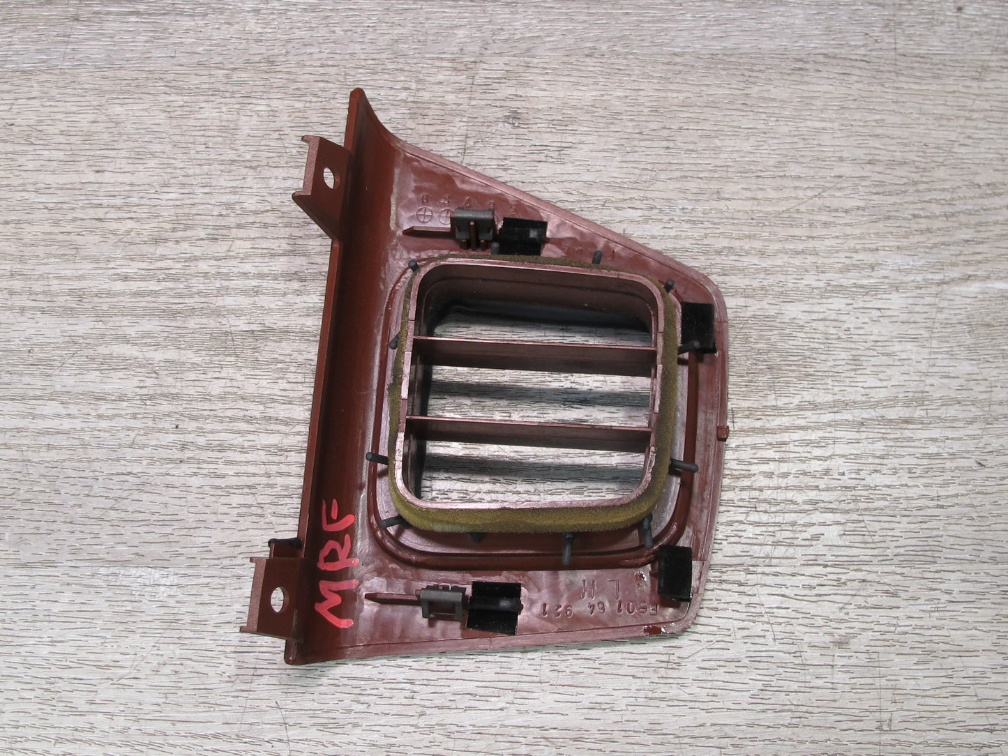 86-91 Mazda RX7 FC3S Set of 2 Dash Left & Right Side Trim Air Vent RED OEM