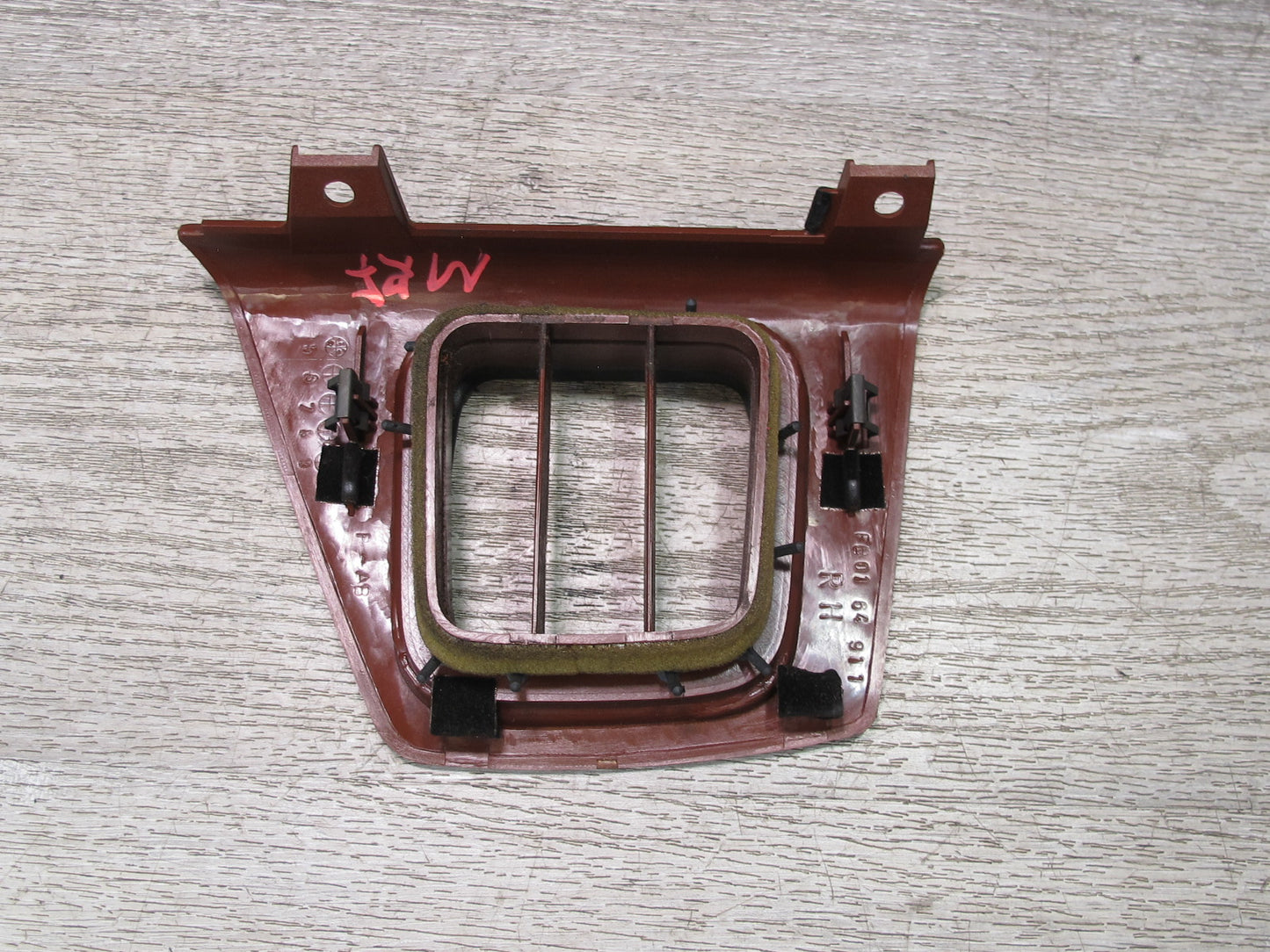 86-91 Mazda RX7 FC3S Set of 2 Dash Left & Right Side Trim Air Vent RED OEM