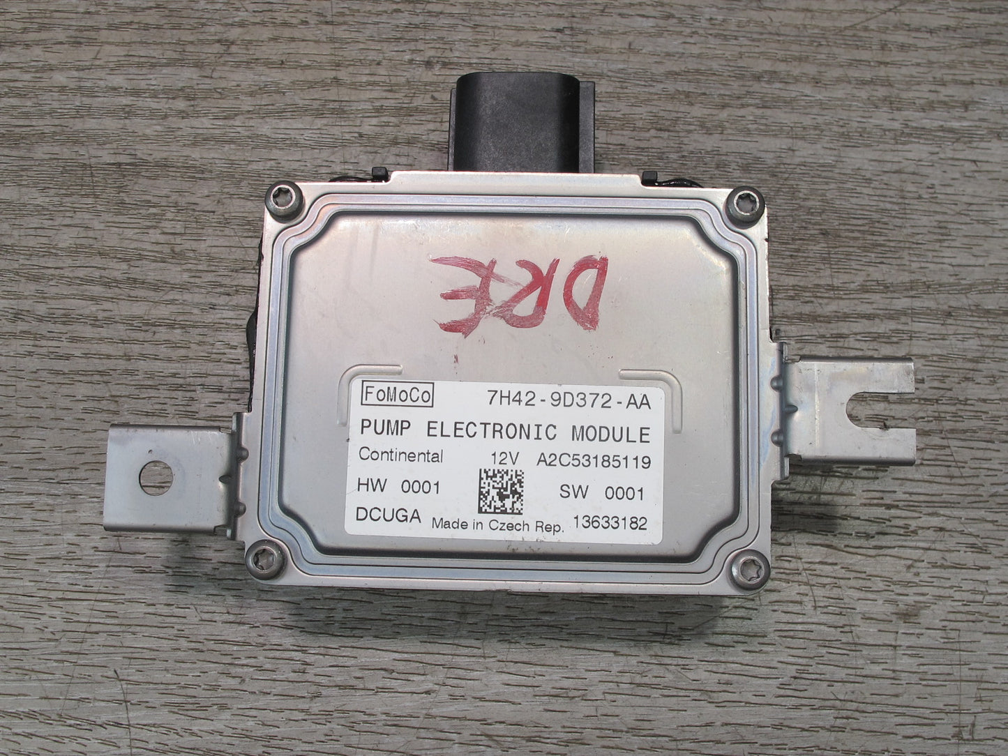 2012-2013 Range Rover Evoque L538 Fuel Pump Control Module 7H42-9D372-AA