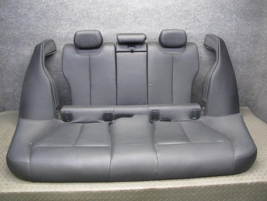 12-15 BMW F30 3-SERIES Rear Heated Leather Seat Upper & Lower Cushion Black OEM