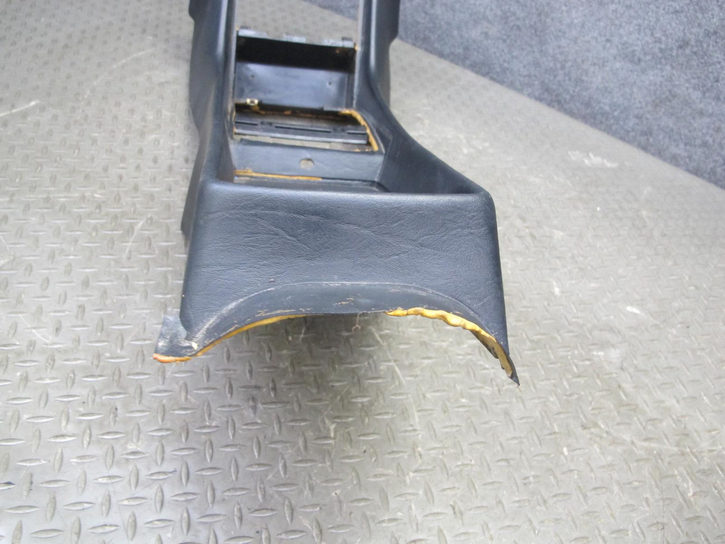 86-89 Mercedes R107 560SL Front Center Console Trim Cover Panel Black OEM