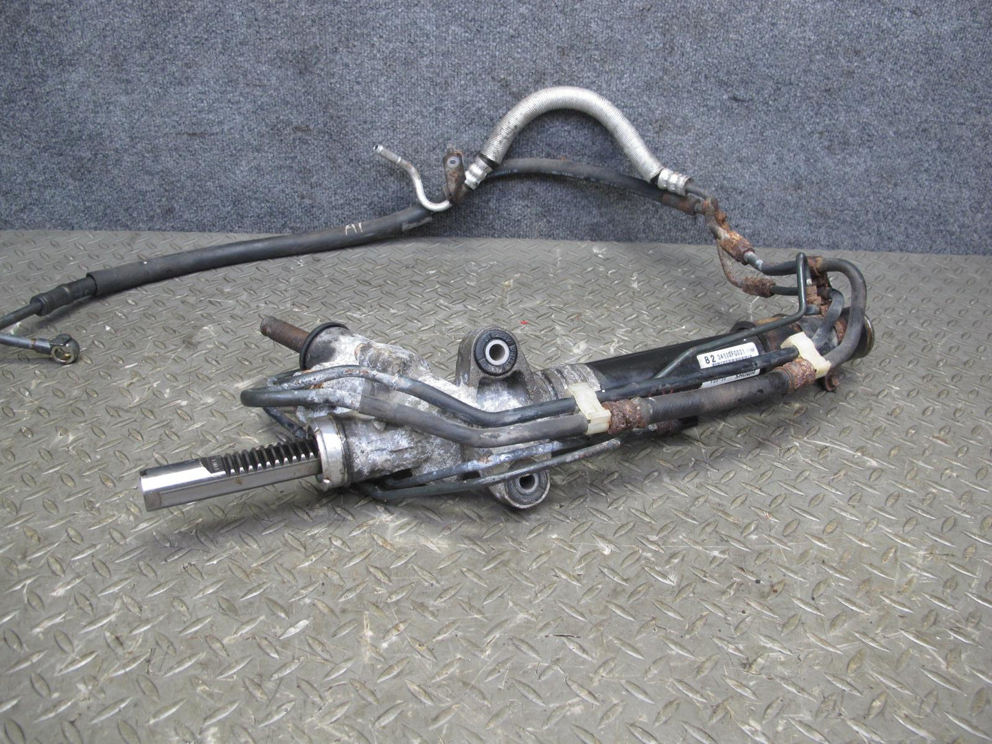 12-14 Subaru Impreza WRX Turbo MT Power Steering Rack AND Pinion Gear w Hose OEM