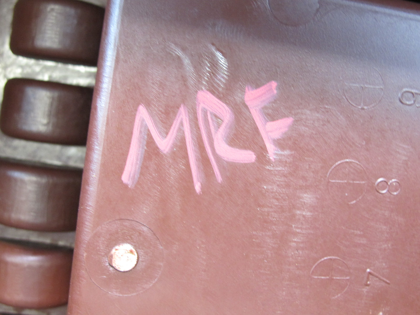 86-88 Mazda RX7 FC3S Center Console Trim Panel RED w Armrest & AAS Switch OEM