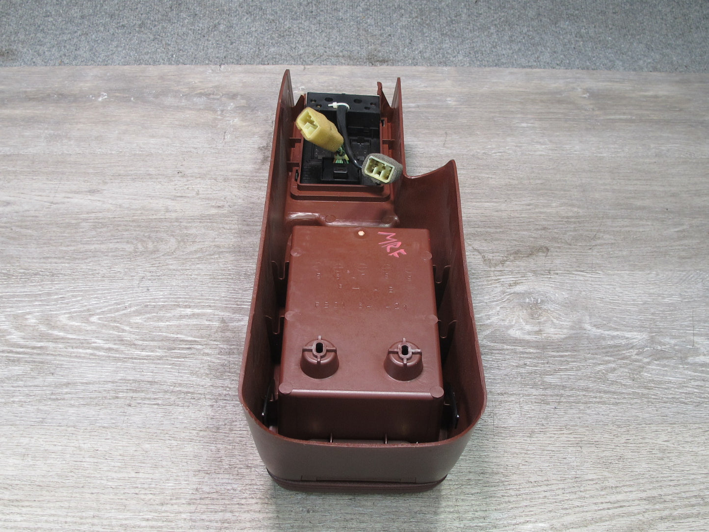 86-88 Mazda RX7 FC3S Center Console Trim Panel RED w Armrest & AAS Switch OEM