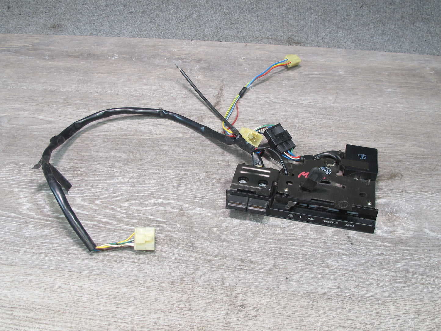 84-85 Mazda RX7 FB Hvac Manual Heater Climate Control Switch Panel w Cable OEM