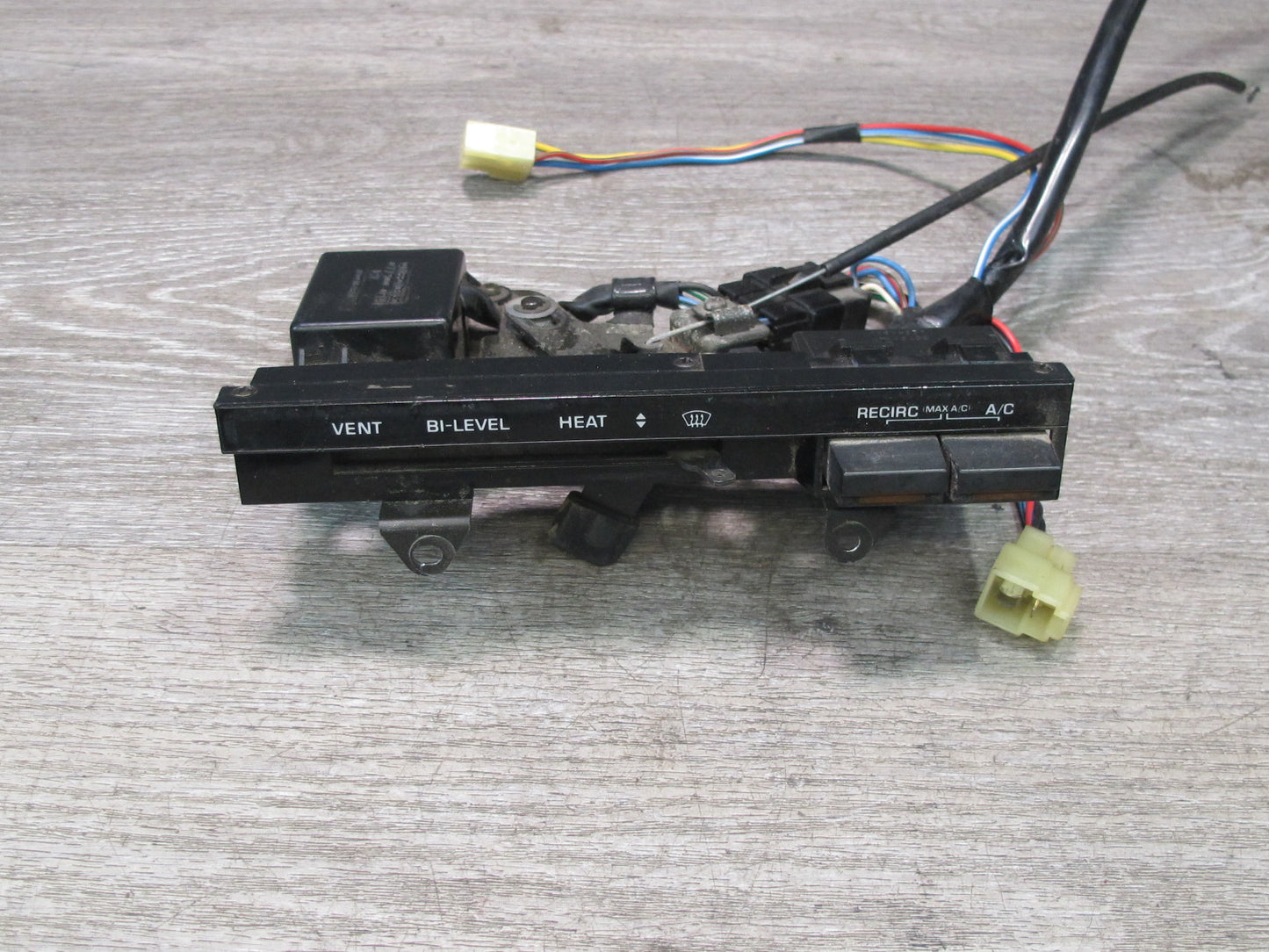 84-85 Mazda RX7 FB Hvac Manual Heater Climate Control Switch Panel w Cable OEM