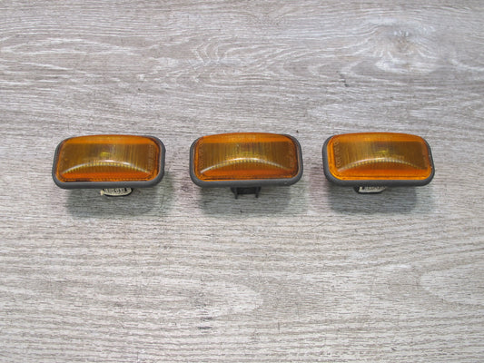 2003-2009 Hummer H2 Front Upper Clearance Marker Orange Light Lamp Set of 3