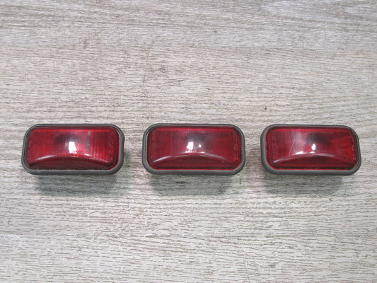 2003-2009 Hummer H2 Rear Upper Clearance Marker Orange Light Lamp Set of 3