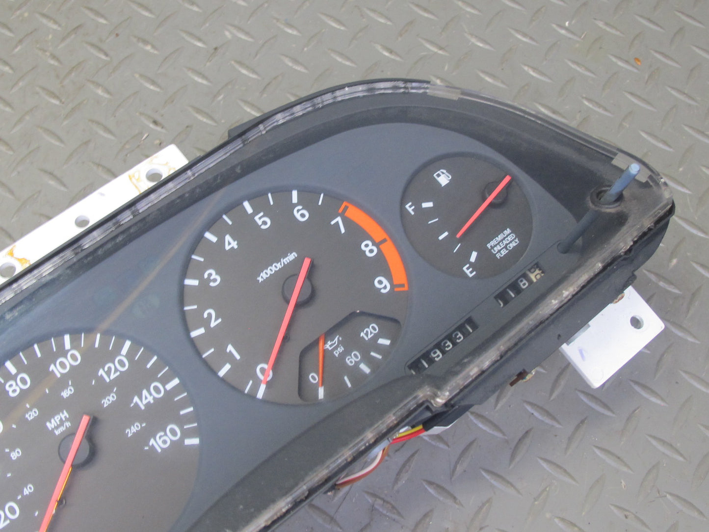 1993 Nissan Z32 300ZX NON Turbo M/T Instrument Cluster Gauge Speedometer OEM