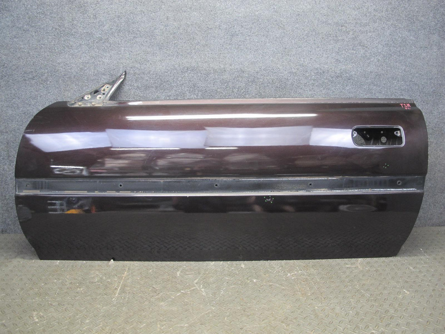 86-92 Toyota Supra MK3 NA Left Driver Door Shell Panel Black Ruby Pearl OEM