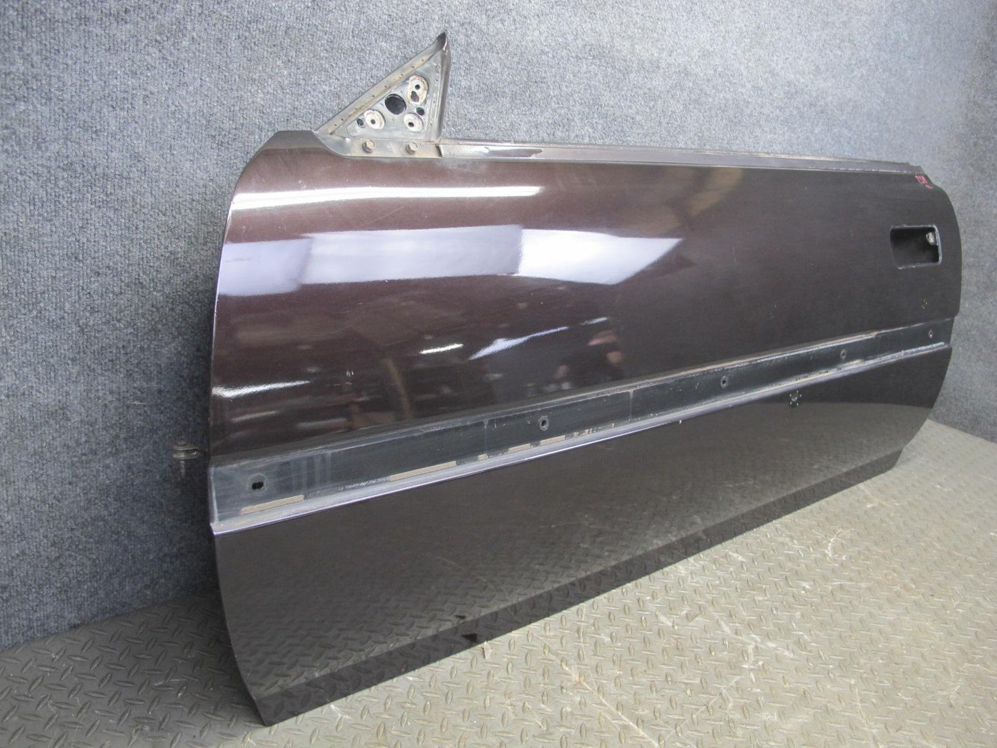 86-92 Toyota Supra MK3 NA Left Driver Door Shell Panel Black Ruby Pearl OEM