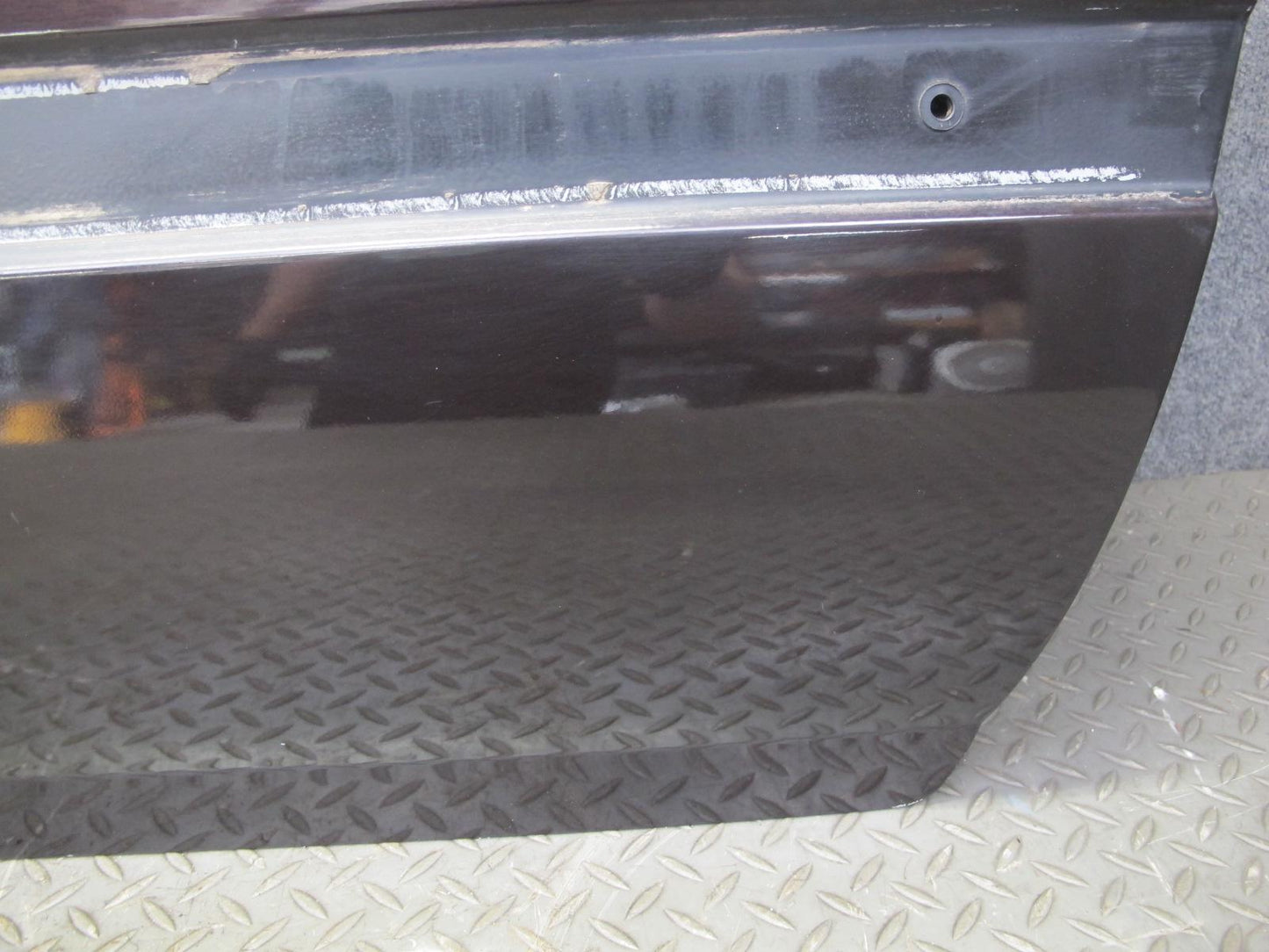 86-92 Toyota Supra MK3 NA Left Driver Door Shell Panel Black Ruby Pearl OEM