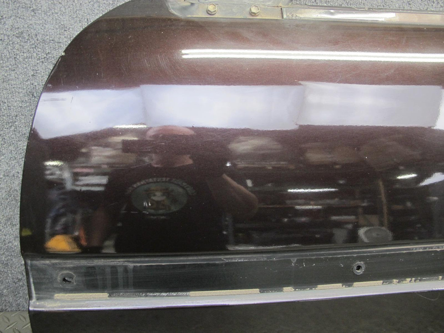 86-92 Toyota Supra MK3 NA Left Driver Door Shell Panel Black Ruby Pearl OEM