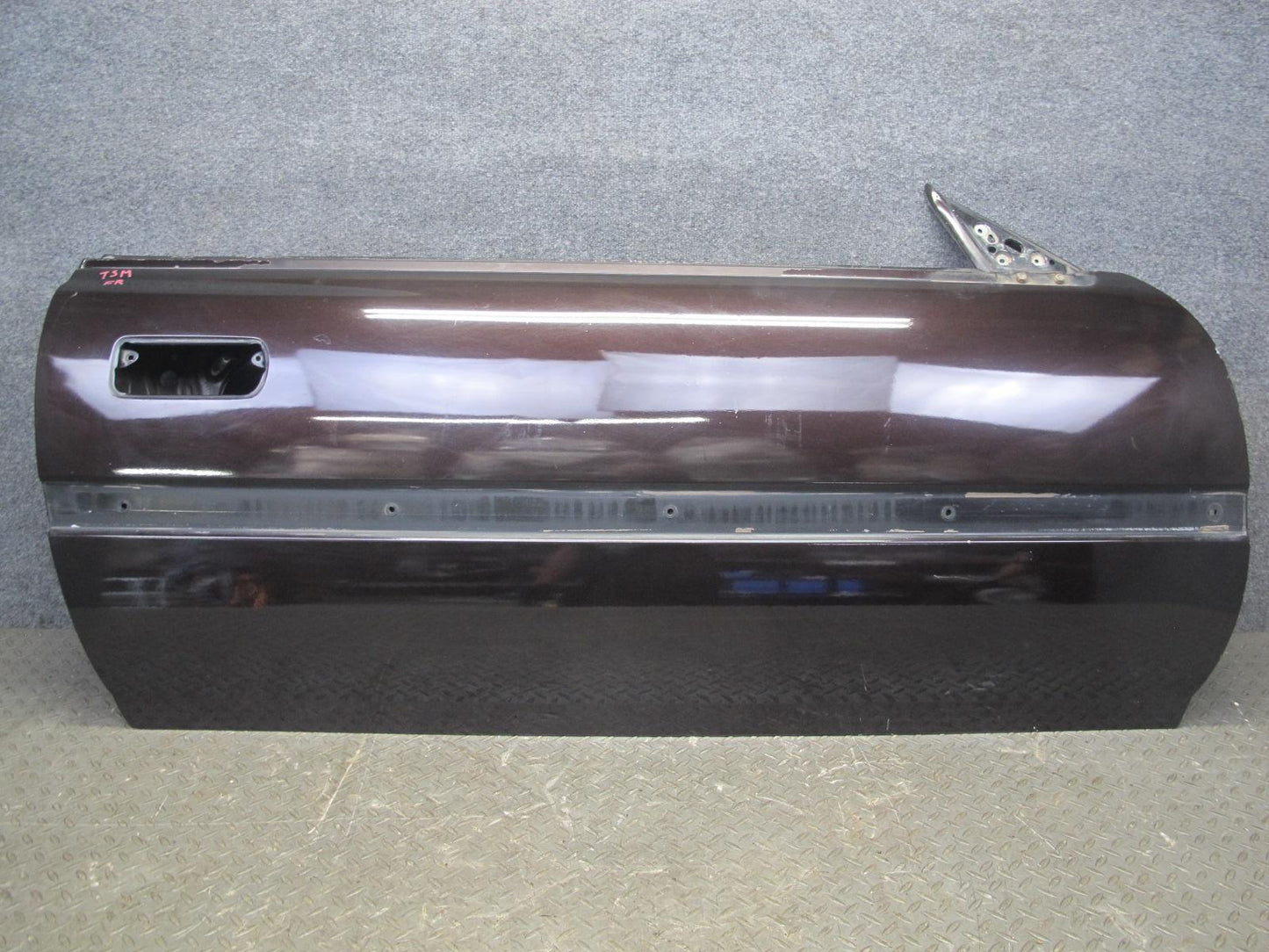 86-92 Toyota Supra MK3 NA Right Passenger Door Shell Panel Black Ruby Pearl OEM