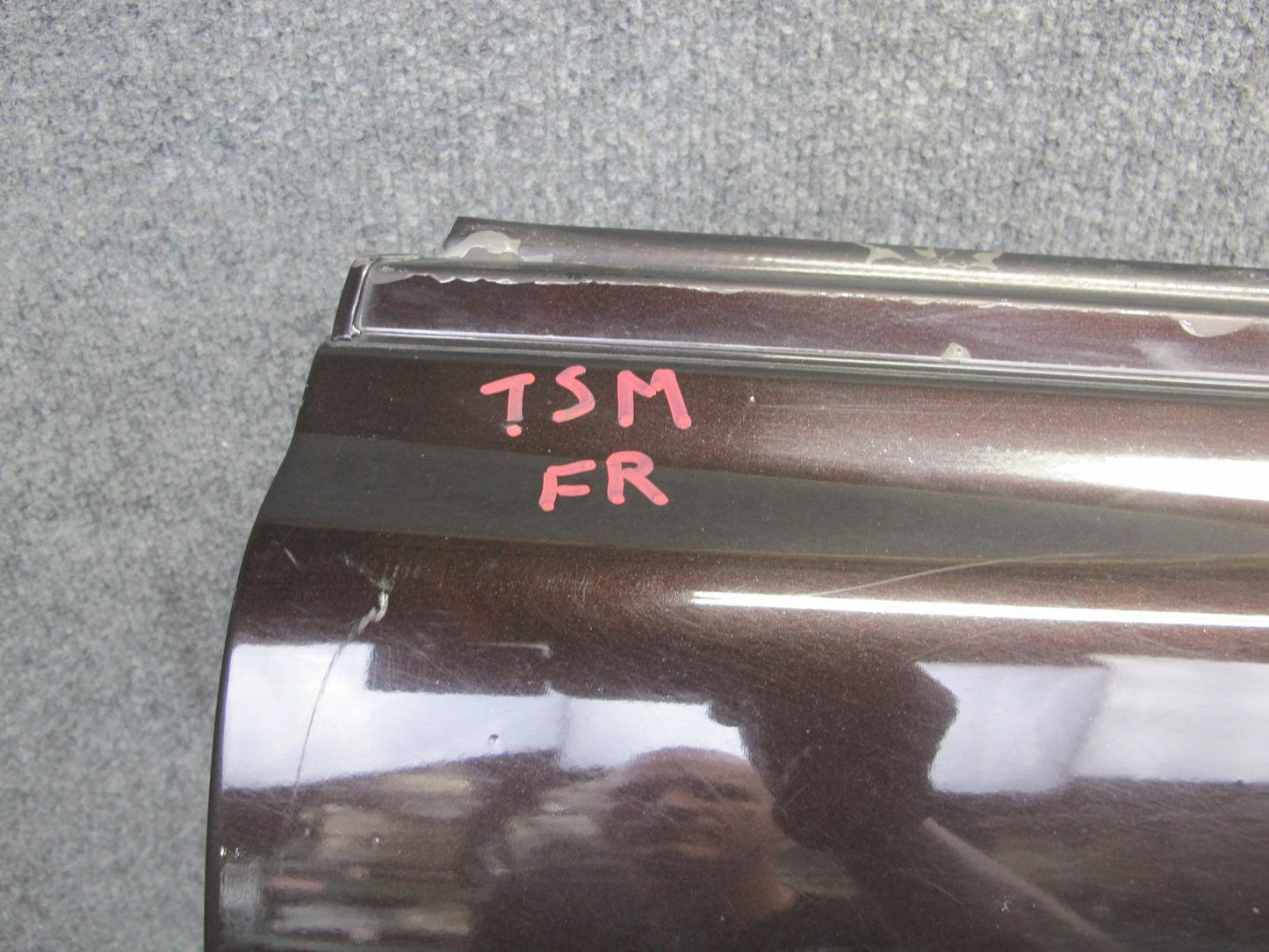 86-92 Toyota Supra MK3 NA Right Passenger Door Shell Panel Black Ruby Pearl OEM