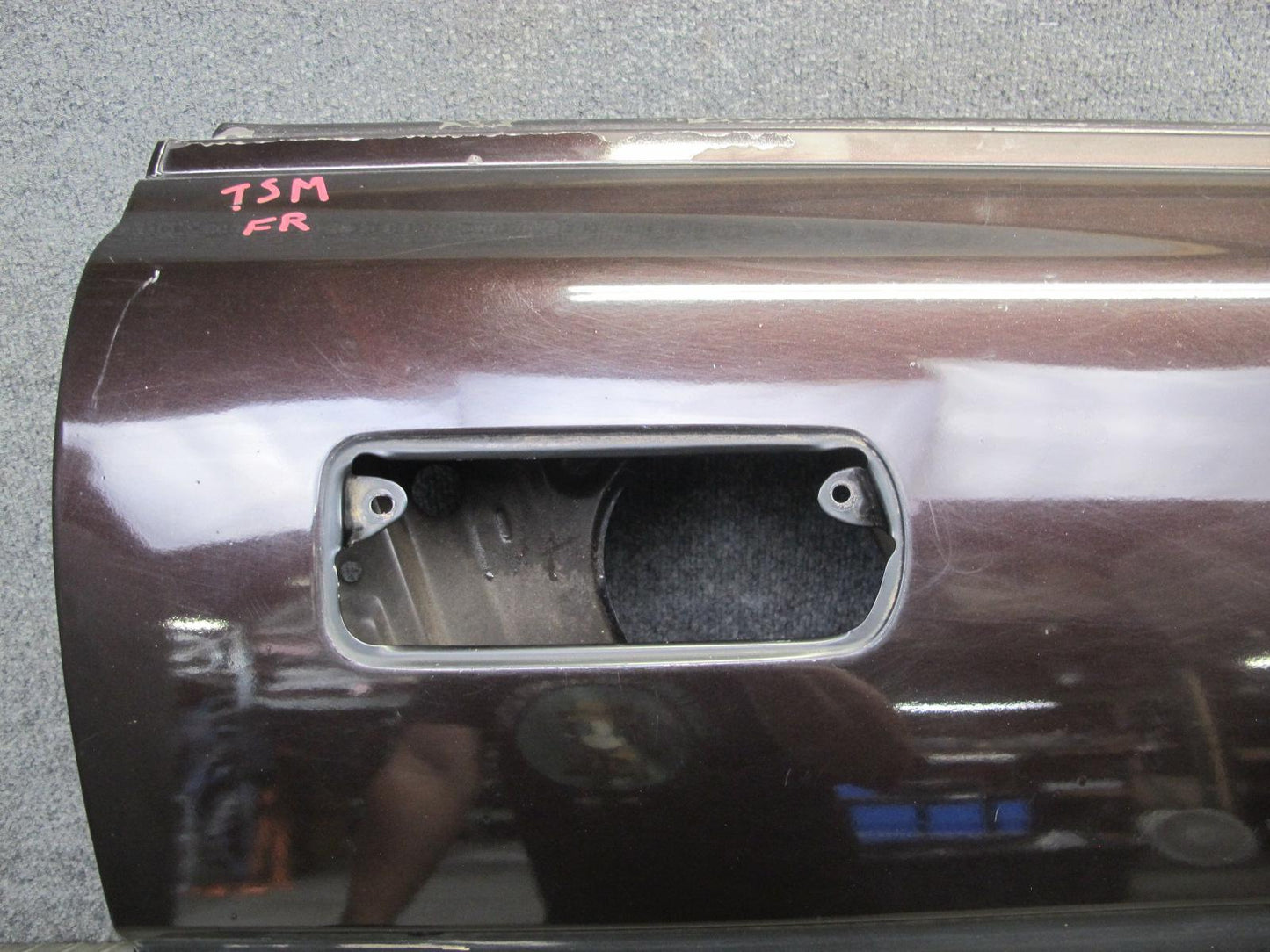 86-92 Toyota Supra MK3 NA Right Passenger Door Shell Panel Black Ruby Pearl OEM