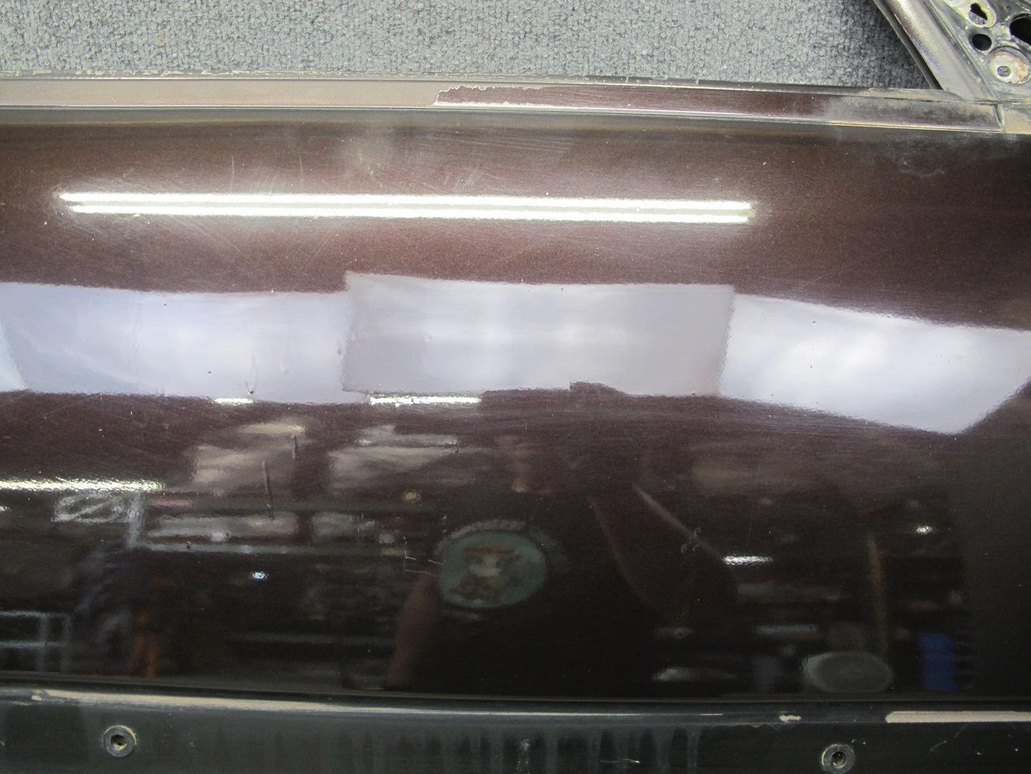 86-92 Toyota Supra MK3 NA Right Passenger Door Shell Panel Black Ruby Pearl OEM