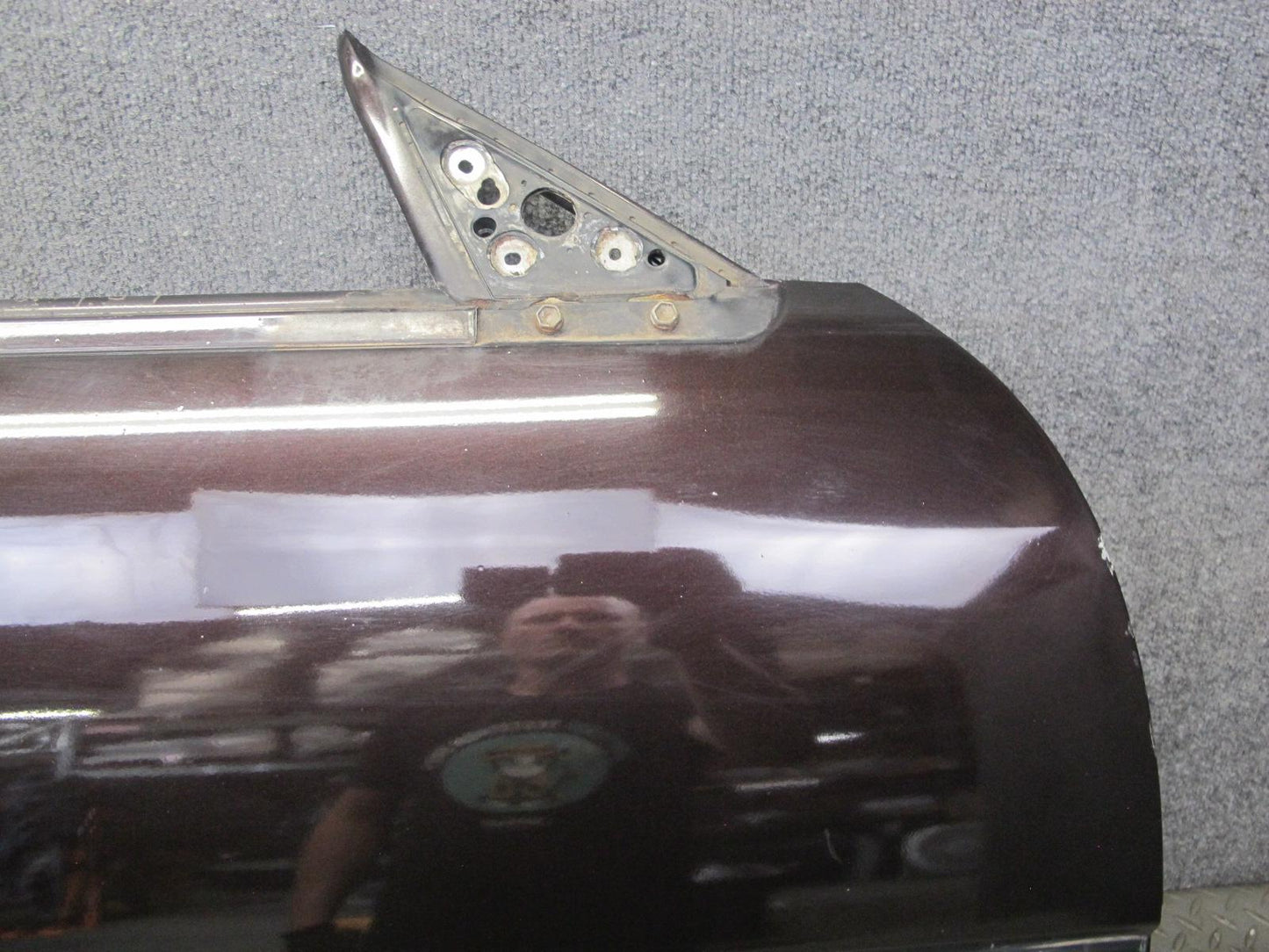 86-92 Toyota Supra MK3 NA Right Passenger Door Shell Panel Black Ruby Pearl OEM