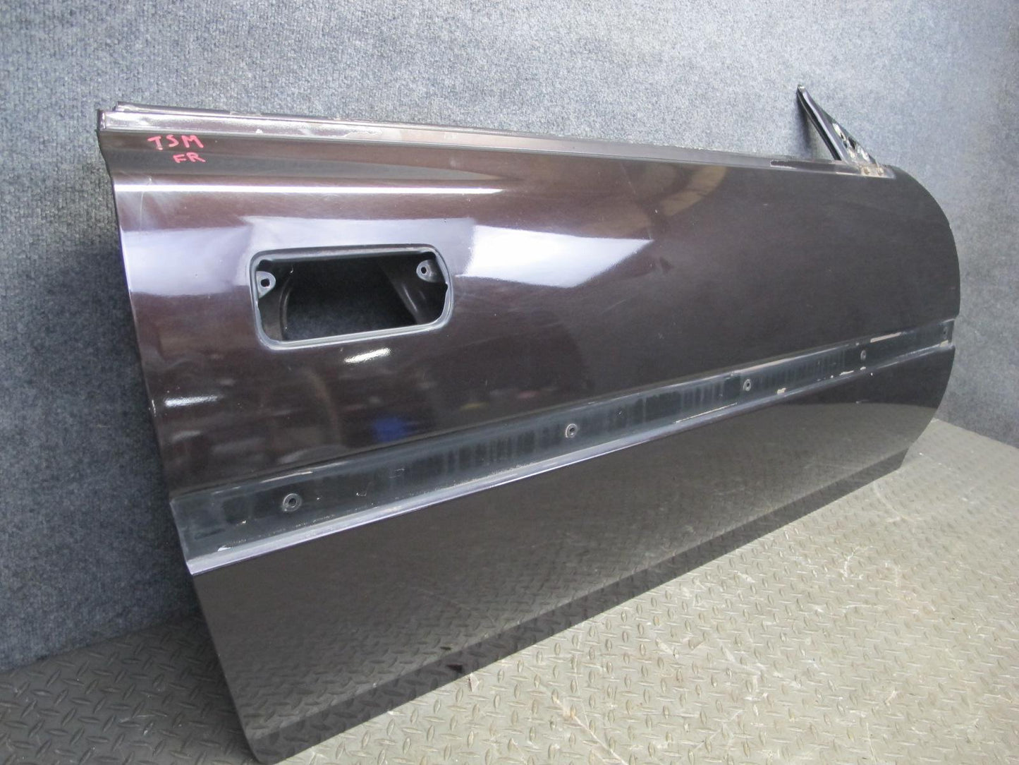 86-92 Toyota Supra MK3 NA Right Passenger Door Shell Panel Black Ruby Pearl OEM