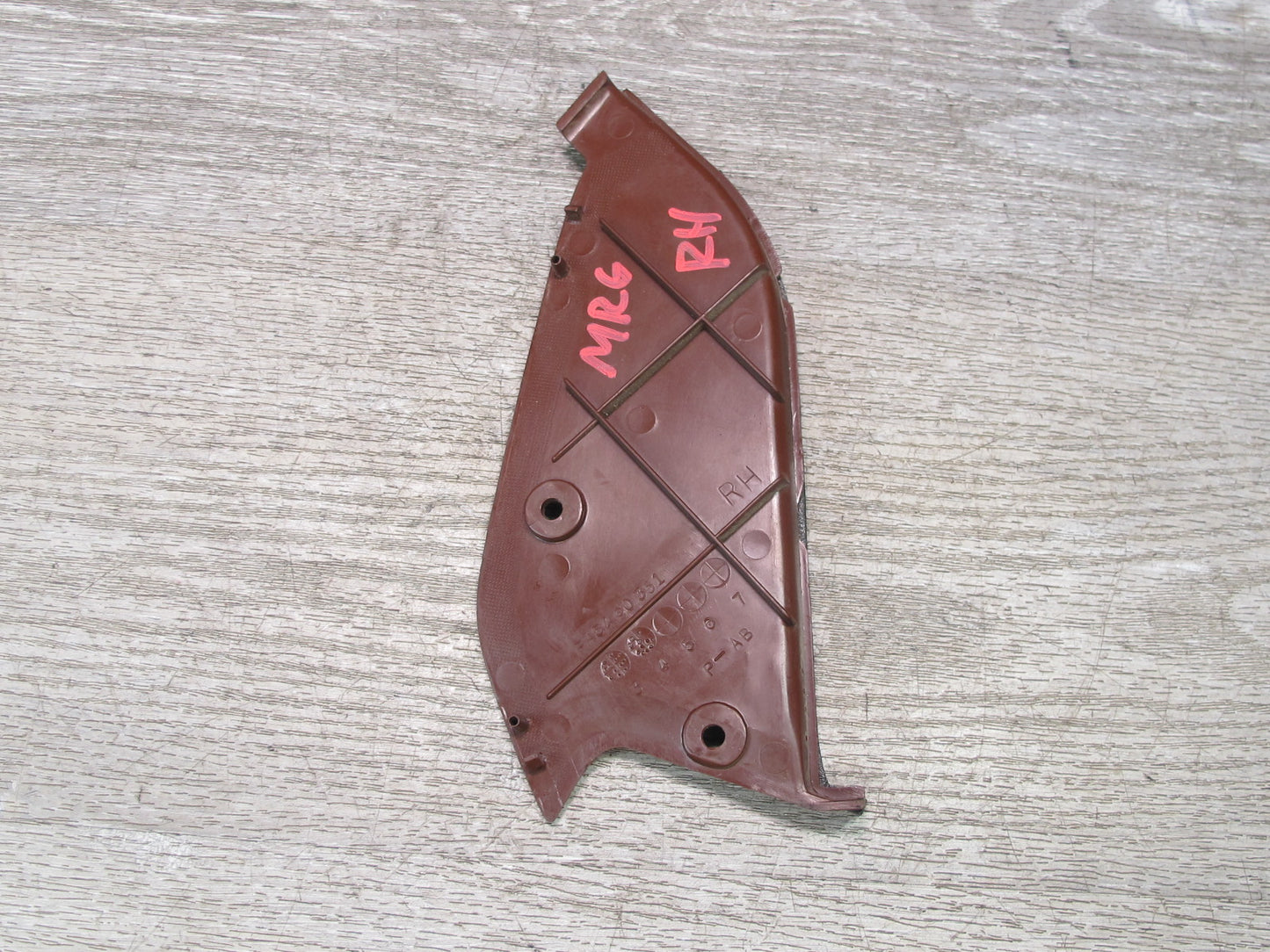 84-85 Mazda RX7 FB Front Right Dash Side Trim Panel END Cap Cover RED OEM