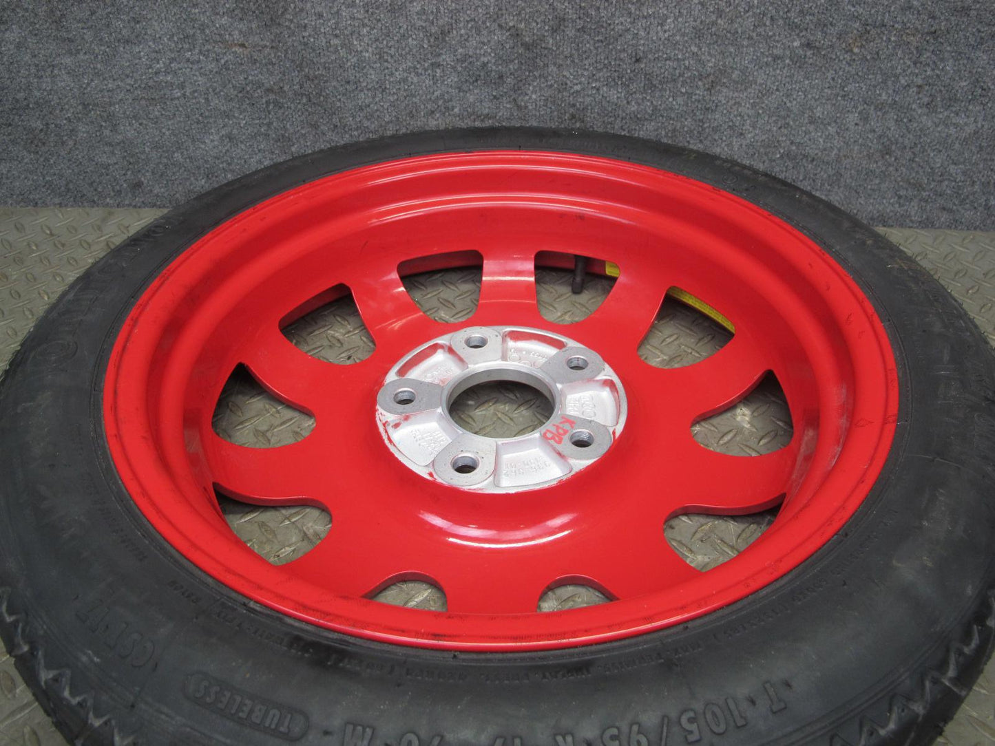 97-04 Porsche Boxster 986 Emergency Spare Tire Wheel 17x3.5 ET19 Conti 105/95