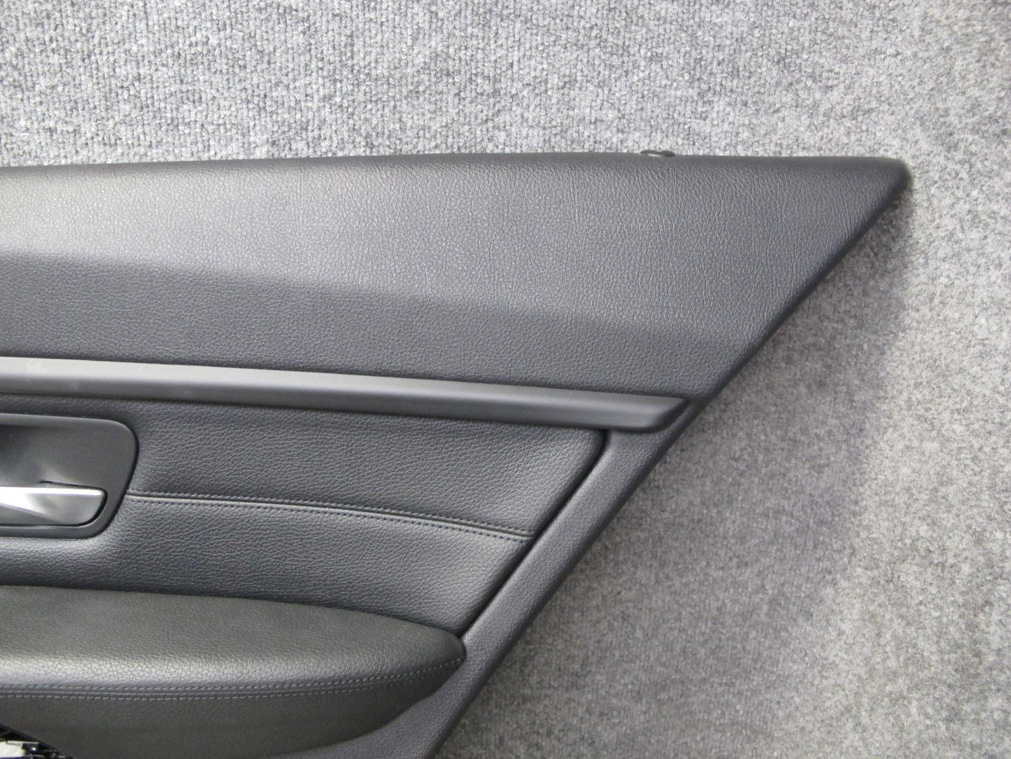 12-18 BMW F30 F31 3-SERIES Rear Door Interior Trim Cover Panel Set Black OEM