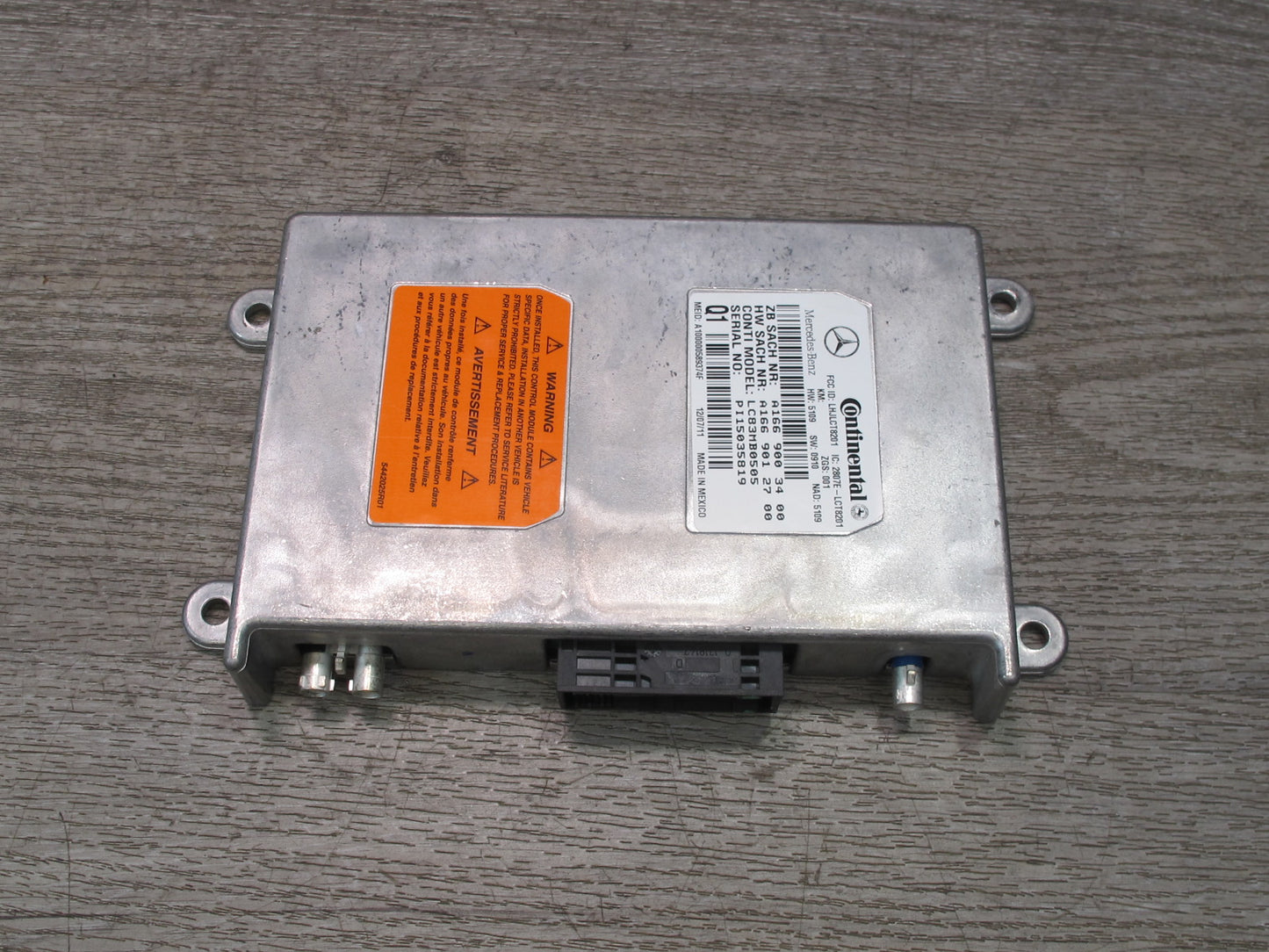12-15 Mercedes W166 Ml-class Communication Voice Control Module 1669003400 OEM