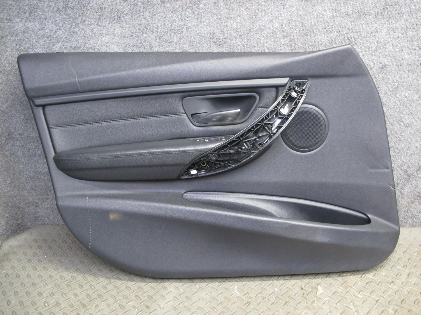 12-18 BMW F30 F31 3-SERIES Front Door Interior Trim Cover Panel Set Black OEM