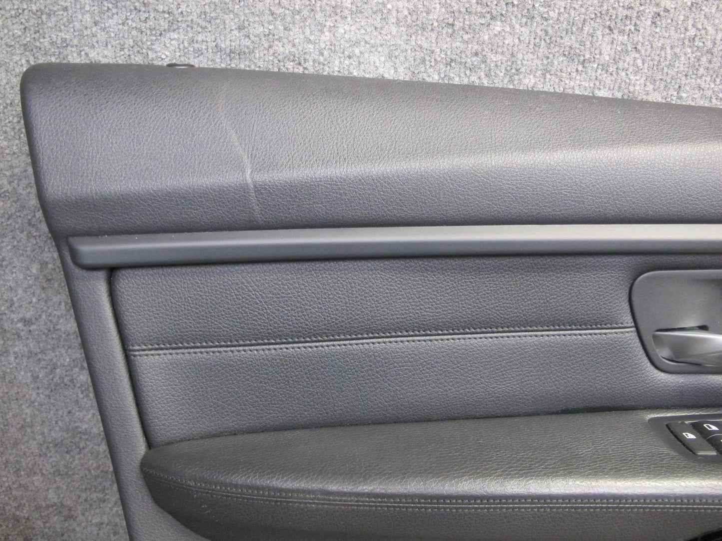 12-18 BMW F30 F31 3-SERIES Front Door Interior Trim Cover Panel Set Black OEM