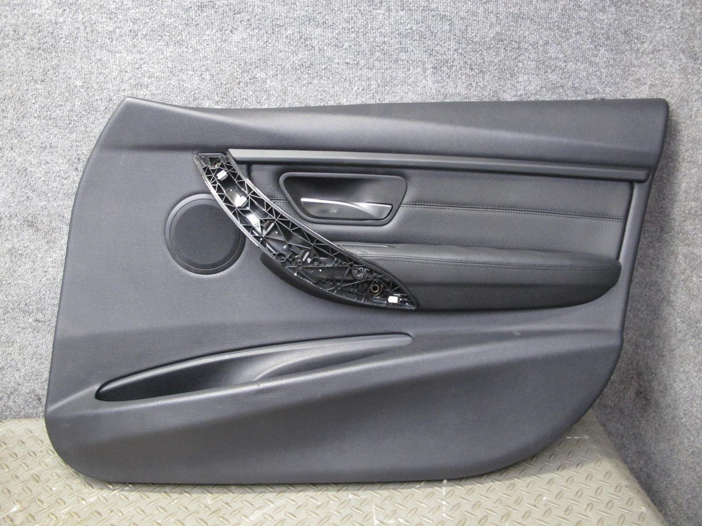 12-18 BMW F30 F31 3-SERIES Front Door Interior Trim Cover Panel Set Black OEM