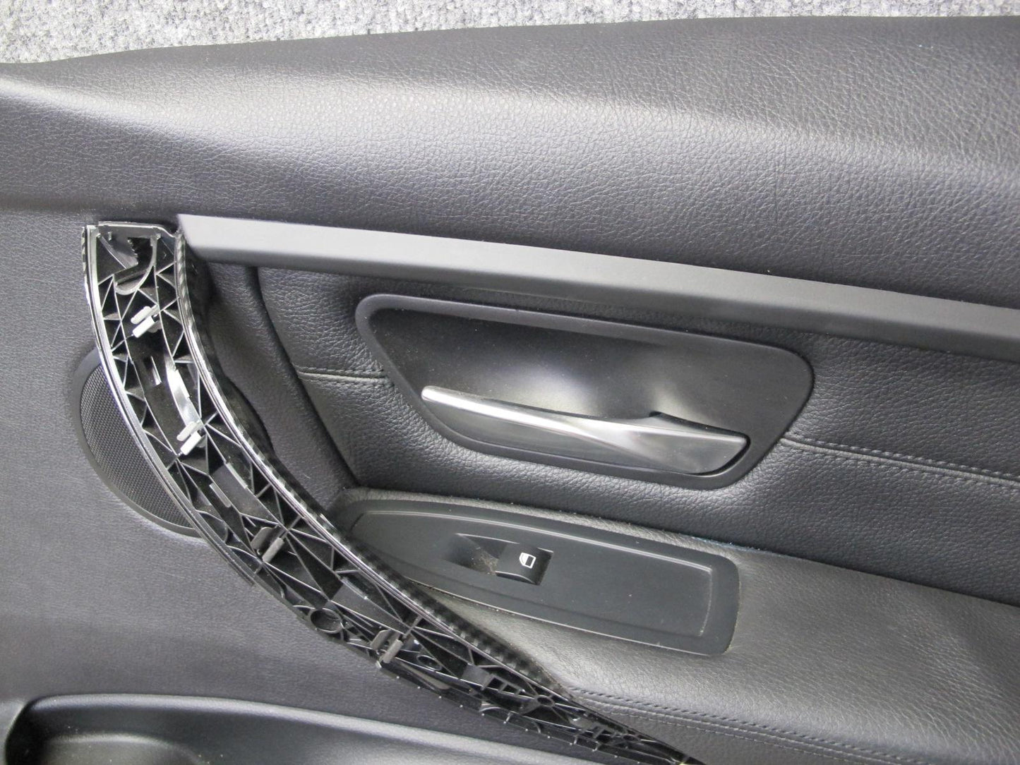 12-18 BMW F30 F31 3-SERIES Front Door Interior Trim Cover Panel Set Black OEM